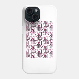 Dyslexia digital pattern Phone Case