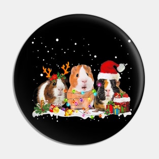 Guinea Pig Deer Guinea Santa Christmas Xmas Pin