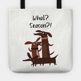 Kids pullover with Cute and excited dachshunds realize it’s the season Tote