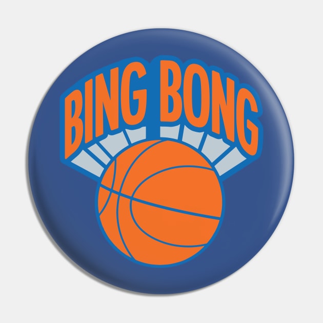 Bing Bong New York Knicks Spoof Vintage Pin by overhooped