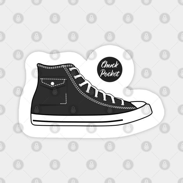 Shoe chuck pocket grey Magnet by creative.z