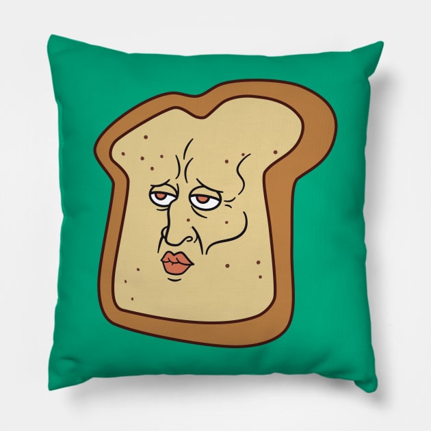 Handsome Toast Pillow by narmidude