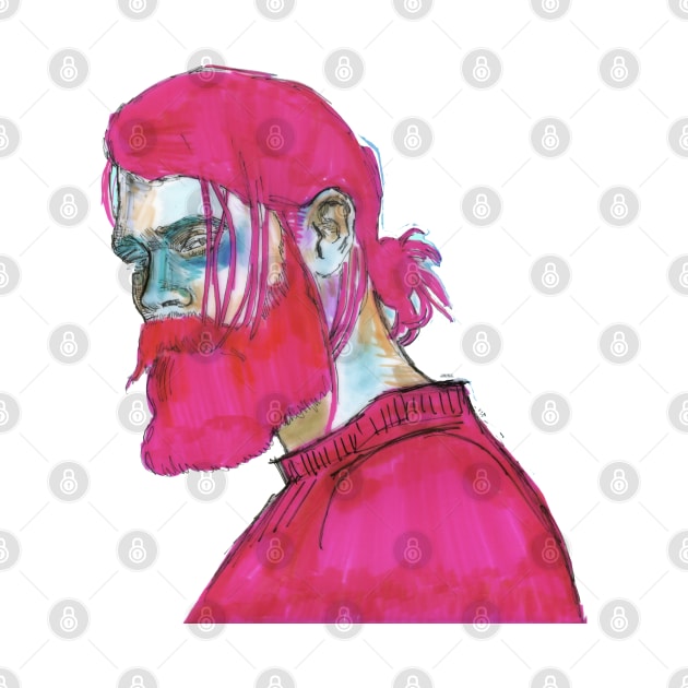 Pink Beard by FanitsaArt