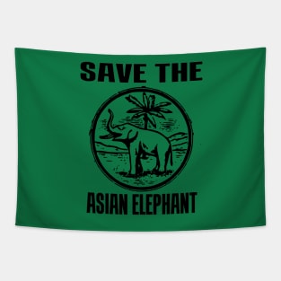 SAVE THE ASIAN ELEPHANT Tapestry