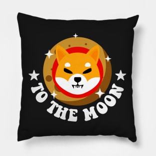 Funny Shiba Inu Coin To The Moon Pillow