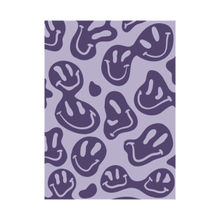 Melted purple emojis T-Shirt