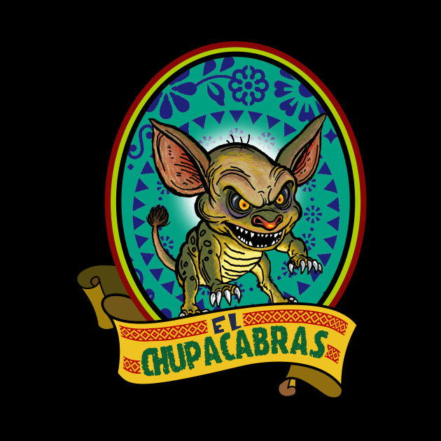 El Chupacabras (the goatsucker). by Lizarius4tees