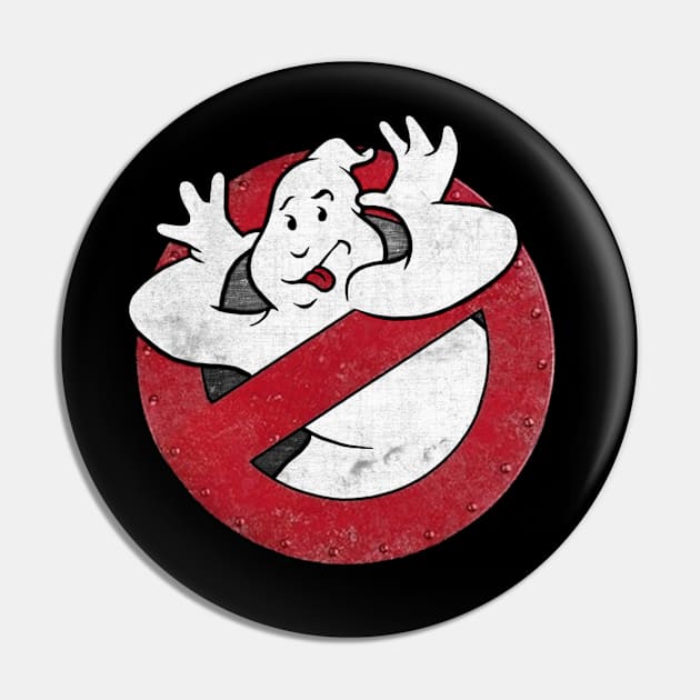 GHOSTBUSTIN' 911 Retro Phooey Ghost Logo Pin by TCGhostbusters