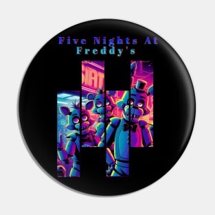 Five Nights At Freddy's Cyberpunk style Pin