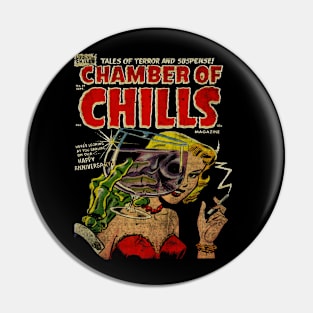 Chamber of Chills // Vintage Art Pin