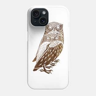 Owl Twins in Vintage Phone Case