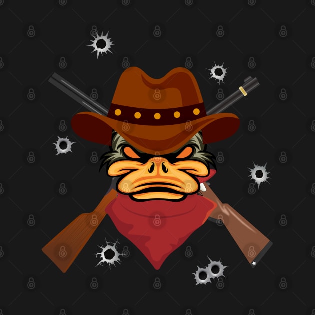 Cowboy Duck - Angry guns by Smiling-Faces