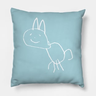 children's drawing: cat Pillow