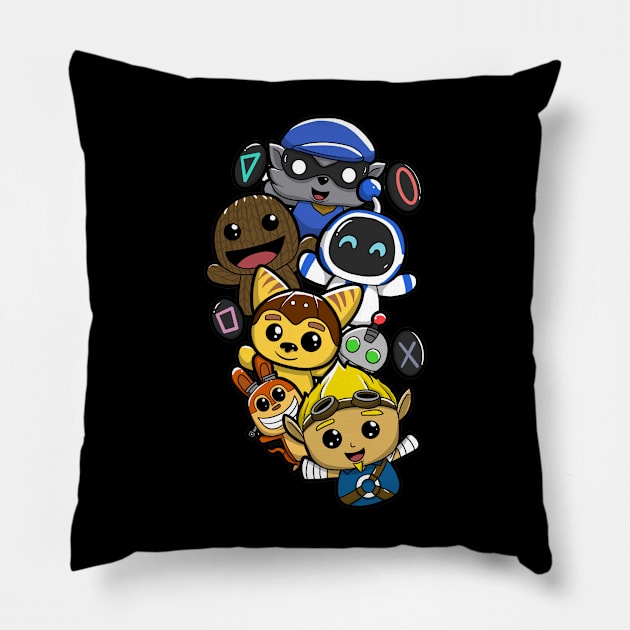 Cutest PlayStation hero's Pillow by sullyink