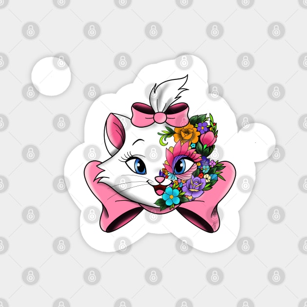 Flower Marie Magnet by Jurassic Ink