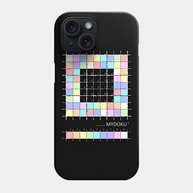 Mydoku_W101_001_003 _F: Sudoku, Sudoku coloring, logic, logic puzzle, holiday puzzle, fun, away from screen Phone Case by Mydoku