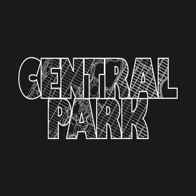 Central Park Street Map by thestreetslocal