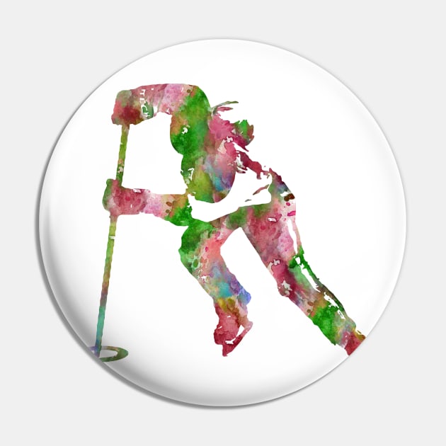 Ringette player Pin by RosaliArt