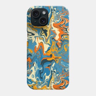 Recess on the Playground Marble - Digital Paint Spill Phone Case