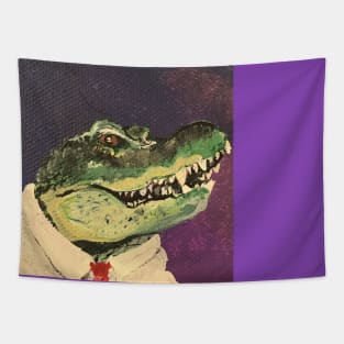 Crocodile of note Tapestry