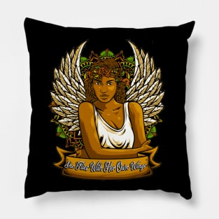 She Flies With Her Own Wings Pillow