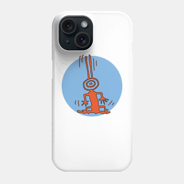 petroglyph umber orange pet Phone Case by Ricogfx