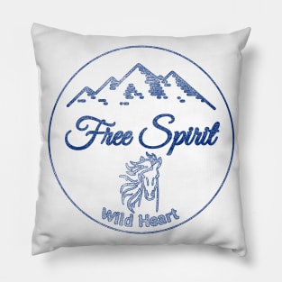 Free spirit - Wild heart Pillow