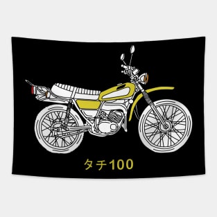 Vintage Dirt Bike Tapestry