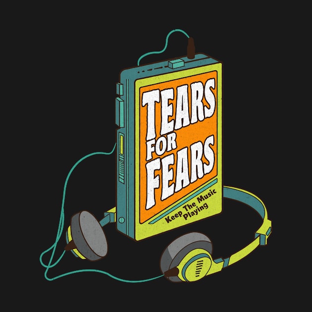 Tears For Fears / Retro Walkman Design / Retro Music Art by EliseOB