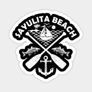 Sayulita Beach, Mexico, Boat Paddle Magnet