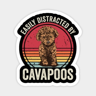 Easily Distracted By Cavapoo Magnet