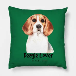 beagle lover hand drawn Pillow