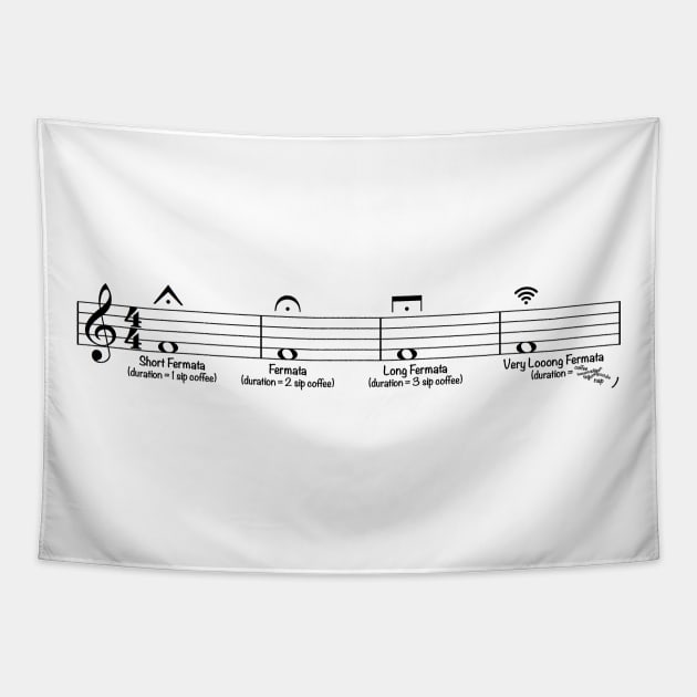 Wi-Fi Fermata Tapestry by GramophoneCafe