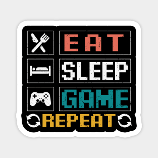 Eat Sleep Game Repeat Magnet