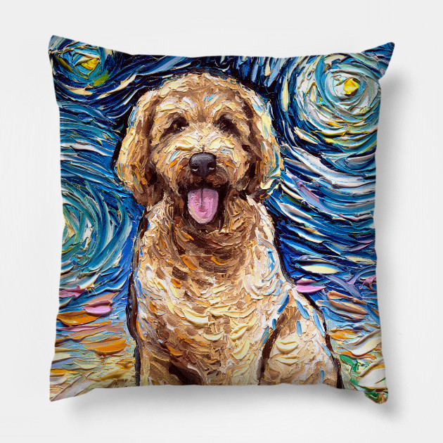 pics Goldendoodle Pillow teepublic