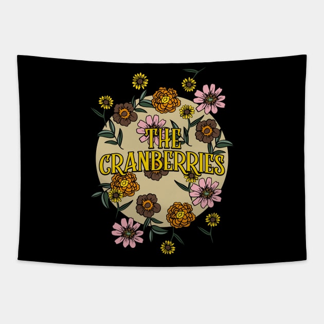 Cranberries Name Personalized Flower Retro Floral 80s 90s Name Style Tapestry by Ancientdistant