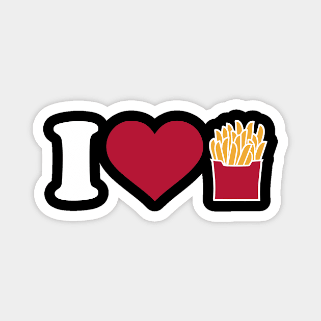 I love Fries Magnet by Designzz