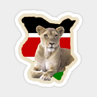 Kenya Lion - BigCat in Africa Magnet