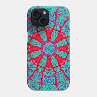 Multi coloured kaleidoscope mandala Phone Case