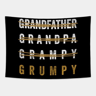 Funny Pun Grandfather Humor Grandpa Joke Grumpy Tapestry