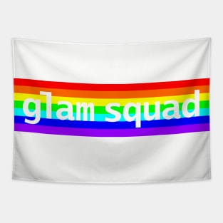 Glam Squad Typography Rainbow Tapestry