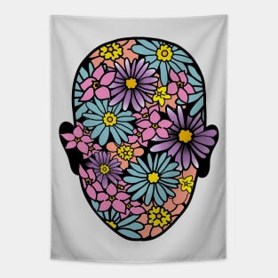 Plants on my Mind, Dreaming of Flowers, Plant Lover, Field of Flowers Tapestry