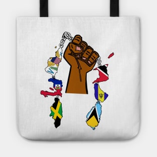 Separated by Water , United by Culture  West Indian Caribbean Pride Tote