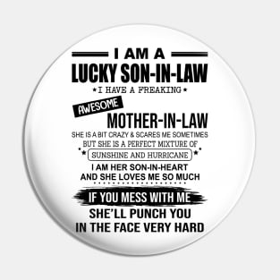 Proud Son In Law - Gift for Son In Law Pin