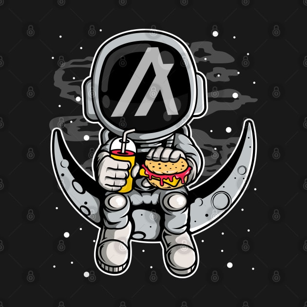 Astronaut Fastfood  Algorand ALGO Coin To The Moon Crypto Token Cryptocurrency Wallet Birthday Gift For Men Women by Thingking About