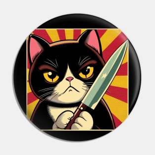 Retro Cat - Serial Killer Pin