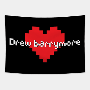 Drew barrymore -> pixel art style Tapestry