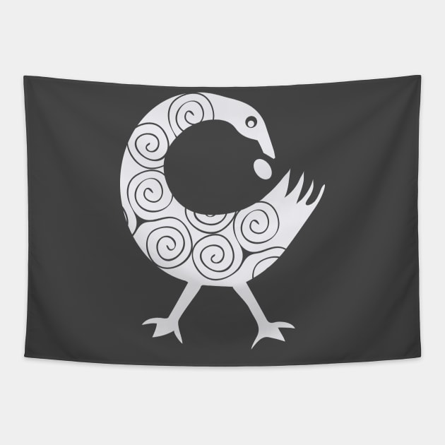 Sankofa bird Tapestry by tatadonets