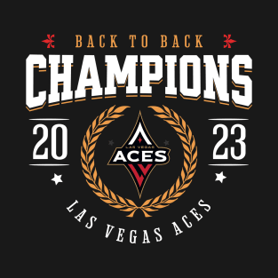 Las Vegas Aces WNBA Back to Back Champions 2023 T-Shirt