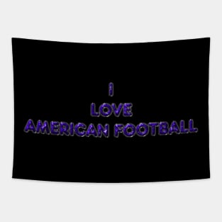 I Love American Football - Purple Tapestry